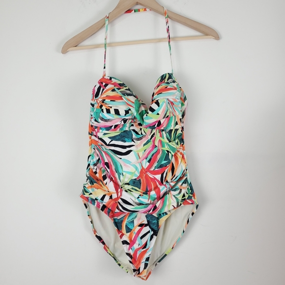 La Blanca Swim La Blanca One Piece Swimsuit Sz Padded Halter Slimming Lined A35 Poshmark